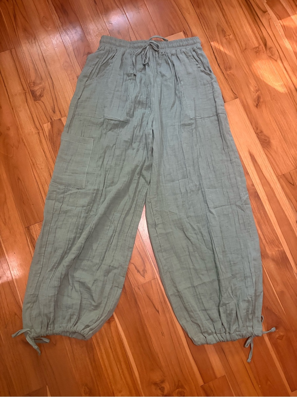 Lotus & Luna Green Cargo Pants